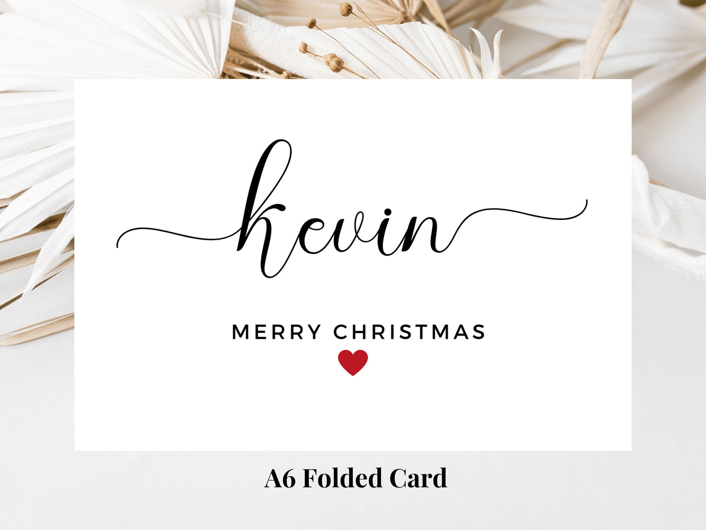 Personalised Merry Christmas Card/ Happy Christmas/ Season Xmas Greetings Card