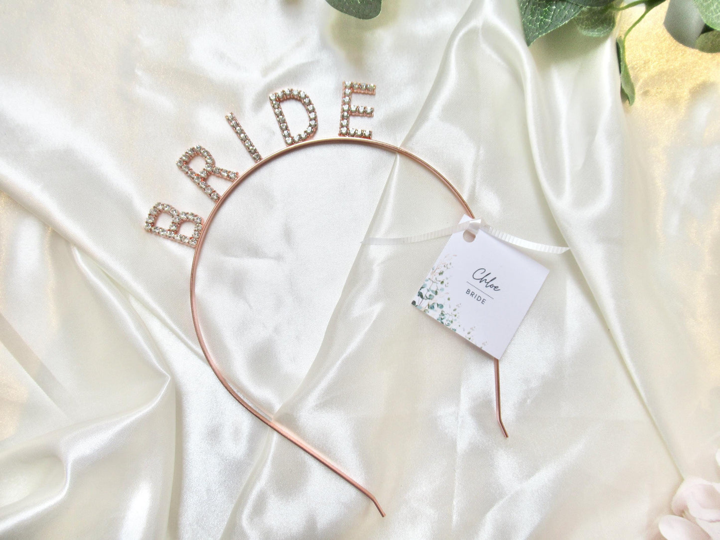 Gold Bride Hen Party Hairband/ Headband for Bride to Be/ Mrs to Be/ Crystal Accessory/ Fun Classy Bridal Shower Gift/ Gold Sparkly Bridal