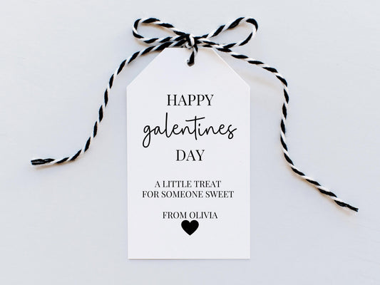 Personalised A Little Treat for Someone Sweet Galentines Gift Tag/ Best Friend Happy Galentines Day/ Bestie Galentines Treats Box Bag Tag