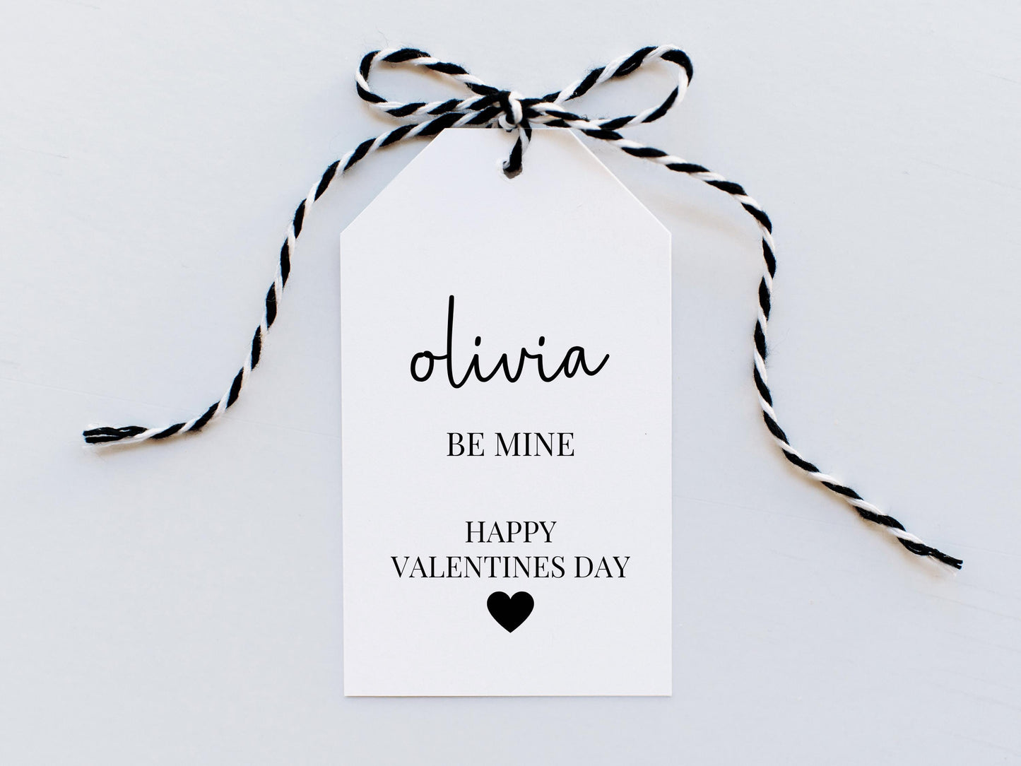 Personalised Be Mine Happy Valentines Day Gift Tag/ I Love You Valentines Day Gift Box Name Tag/ Gift Favour with Ribbon/ Valentines Treats