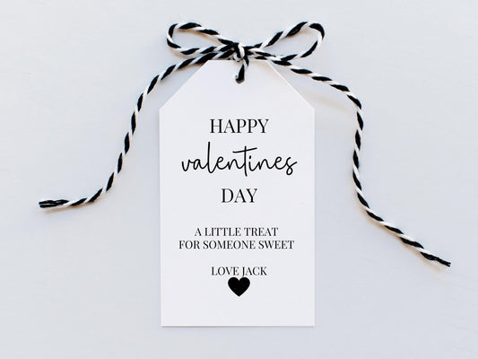 Personalised A Little Treat for Someone Sweet Valentines Gift Tag/ Be My Valentine Happy Valentines Day Tag/ I Love You Valentines Treats