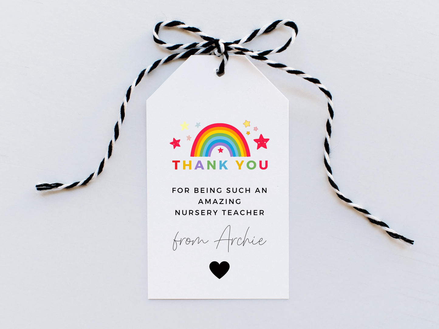 Personalised Thank You for Being Such an Amazing Nursery Teacher Gift Tag/ End of Year Teacher Appreciation/ Primary School Key Worker