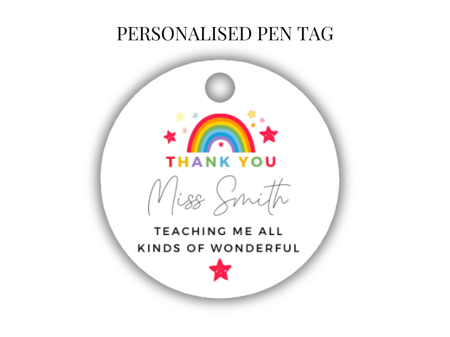 Personalised Thank You for Teaching Me All Kinds of Wonderful Pen/ End of Year Teacher Appreciation Gift/ Diamond Crystal Pen/ NurseryWorker