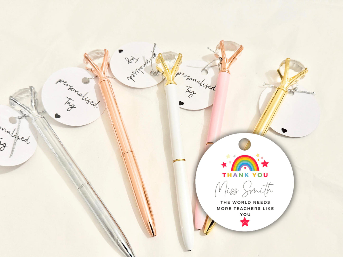 Personalised The World Needs More Teachers Like You Pen/ End of Year Teacher Appreciation Gift/ Diamond Crystal Pen/ Nursery Worker