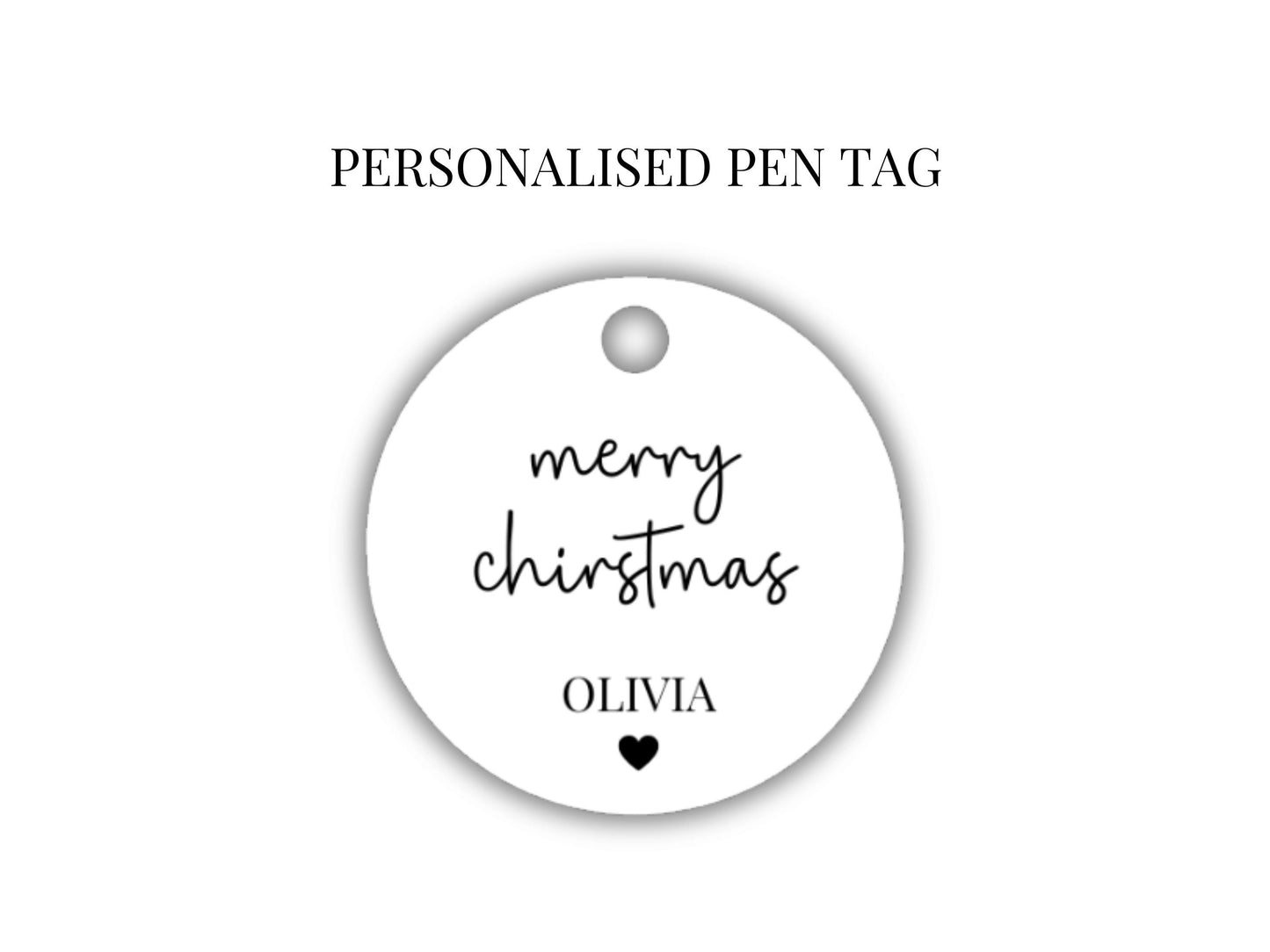 Merry Christmas Pen/ Personalised Seasons Greetings Stocking Filler Diamond Crystal Gift Pen/ Happy Christmas Stationary/Goodybag Box Filler