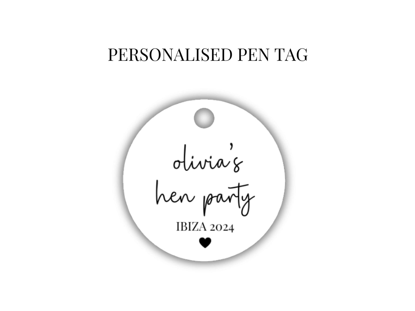 Personalised Hen Party Pen Tag/ Team Bride Hen Weekend Sparkle Party Gifts/ Bridesmaid Proposal Box Filler Bridal Shower Diamond Crystal Pen