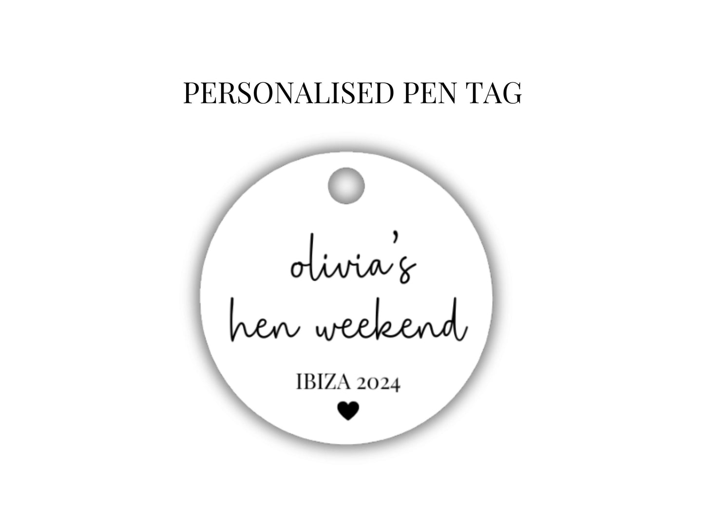 Personalised Hen Weekend Pen Tag/ Team Bride Hen Party Sparkle Party Gifts/ Bridesmaid Proposal Box Filler Bridal Shower Diamond Crystal Pen