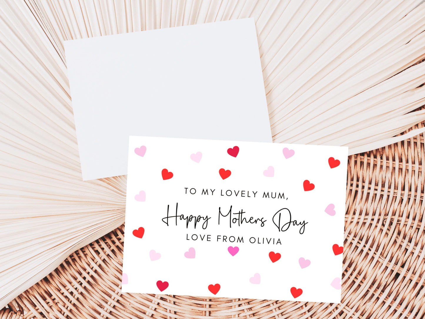 To My Lovely Mum Happy Mothers Day Card/ Personalised Happy Mothers Day Greeting Card/ I Love You Mum/ Mothers Day Gift for Mum