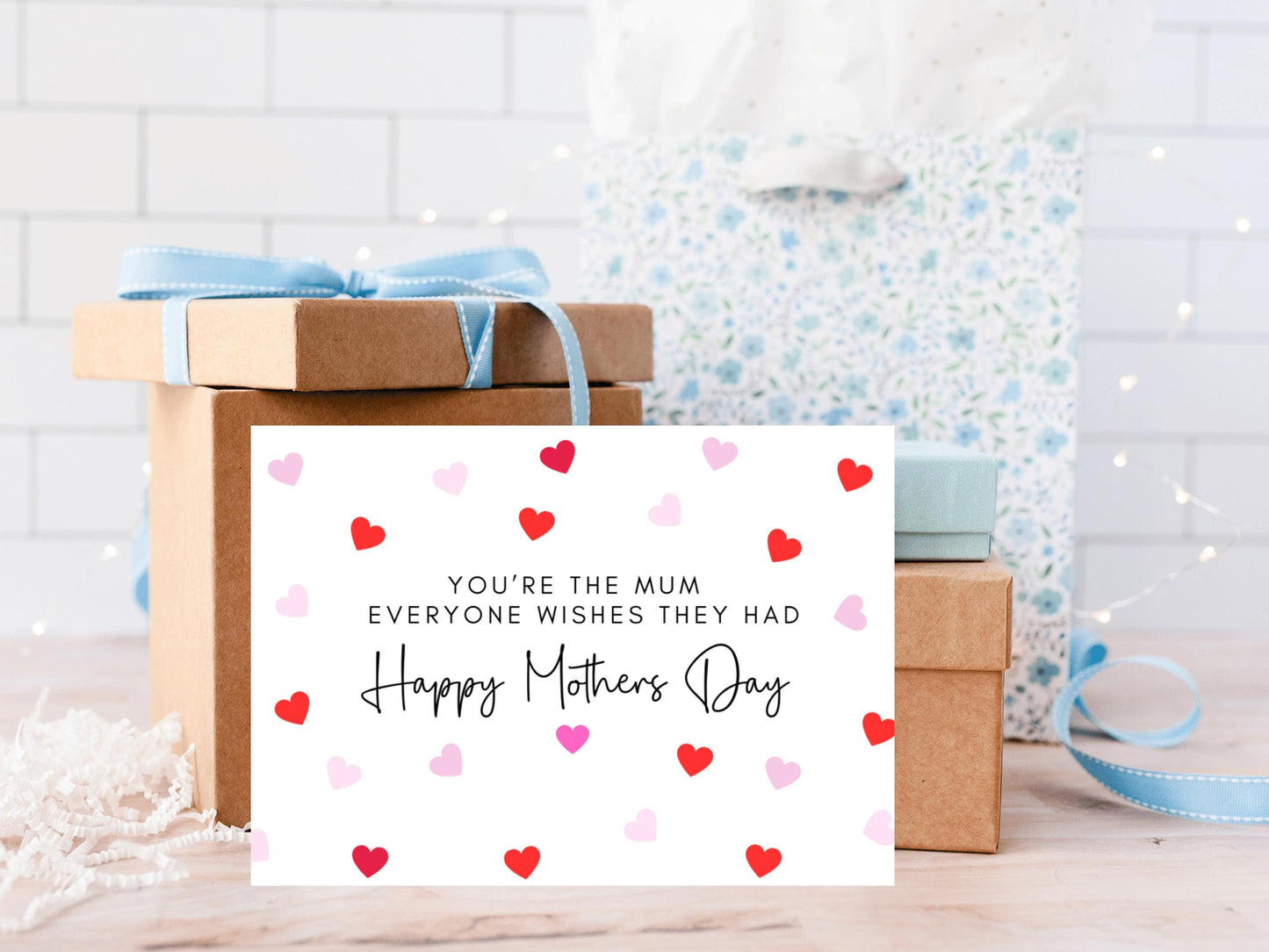 Youre the Mum Everyone Wishes They Had Happy Mothers Day Card/ Personalised Happy Mothers Day Greeting Card/ Mothers Day Gift for Mum