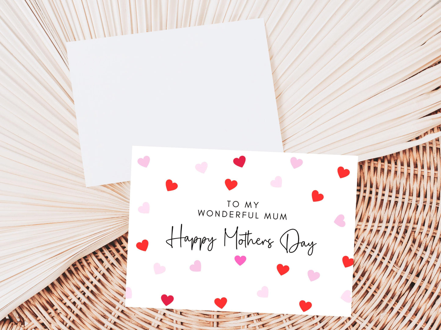 To My Wonderful Mum Happy Mothers Day Card/ Personalised Happy Mothers Day Greeting Card/ I Love You/ Mothers Day Gift for Mum