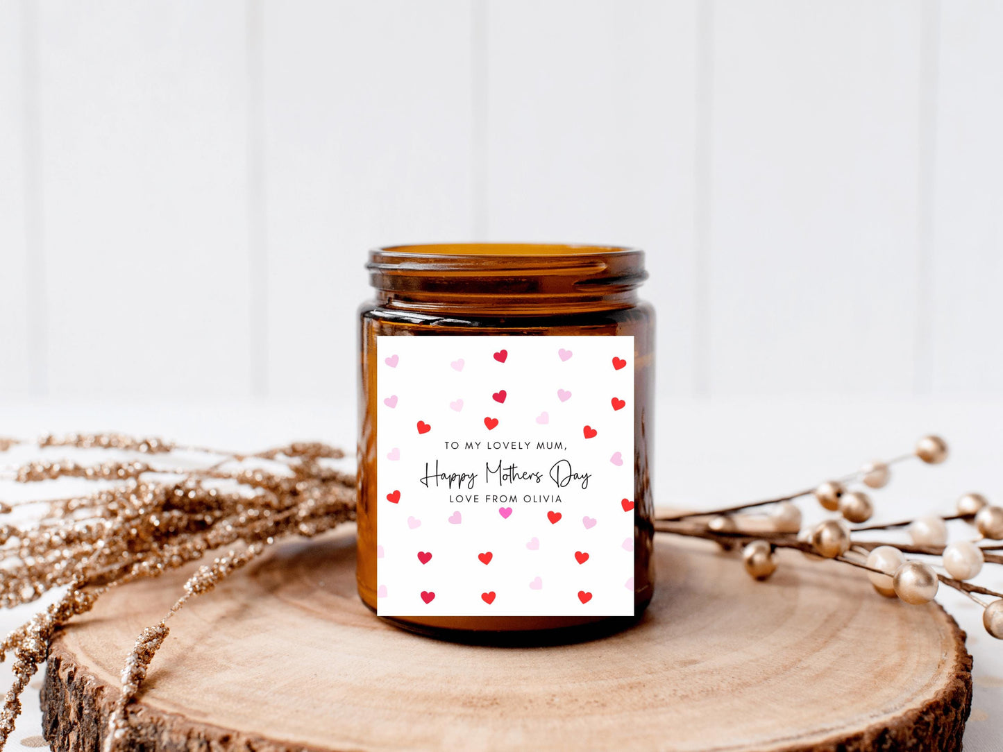 To My Lovely Mum Happy Mothers Day Candle Label/ Happy Mothers Day Gift Sticker/ Mothers Day Decor/ Candle Decor Idea for Mum