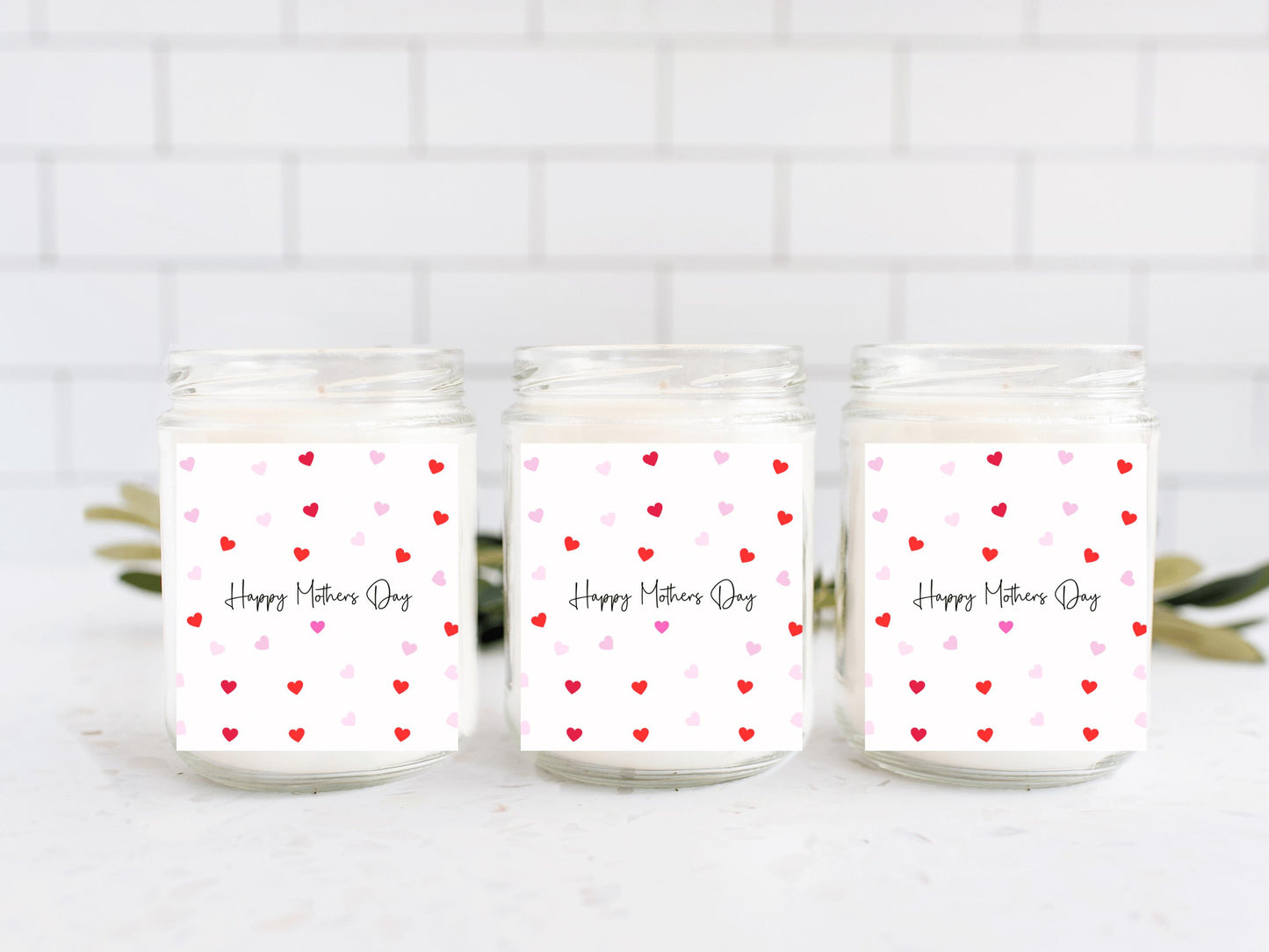 Happy Mothers Day Candle Label/ Happy Mothers Day Gift Sticker/ Mothers Day Decor/ Candle Decor Idea for Mum