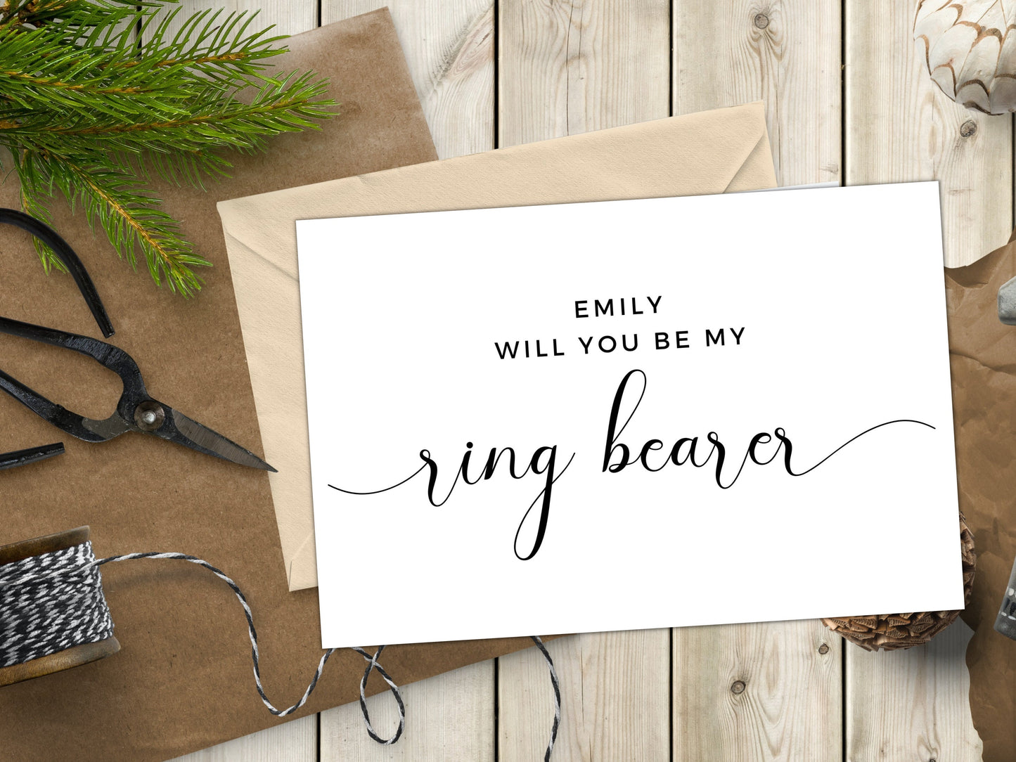 Will You Be My Ring Bearer Card