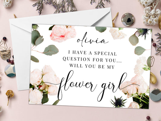 I Have A Special Question For You - Will You Be My Flower Girl Card