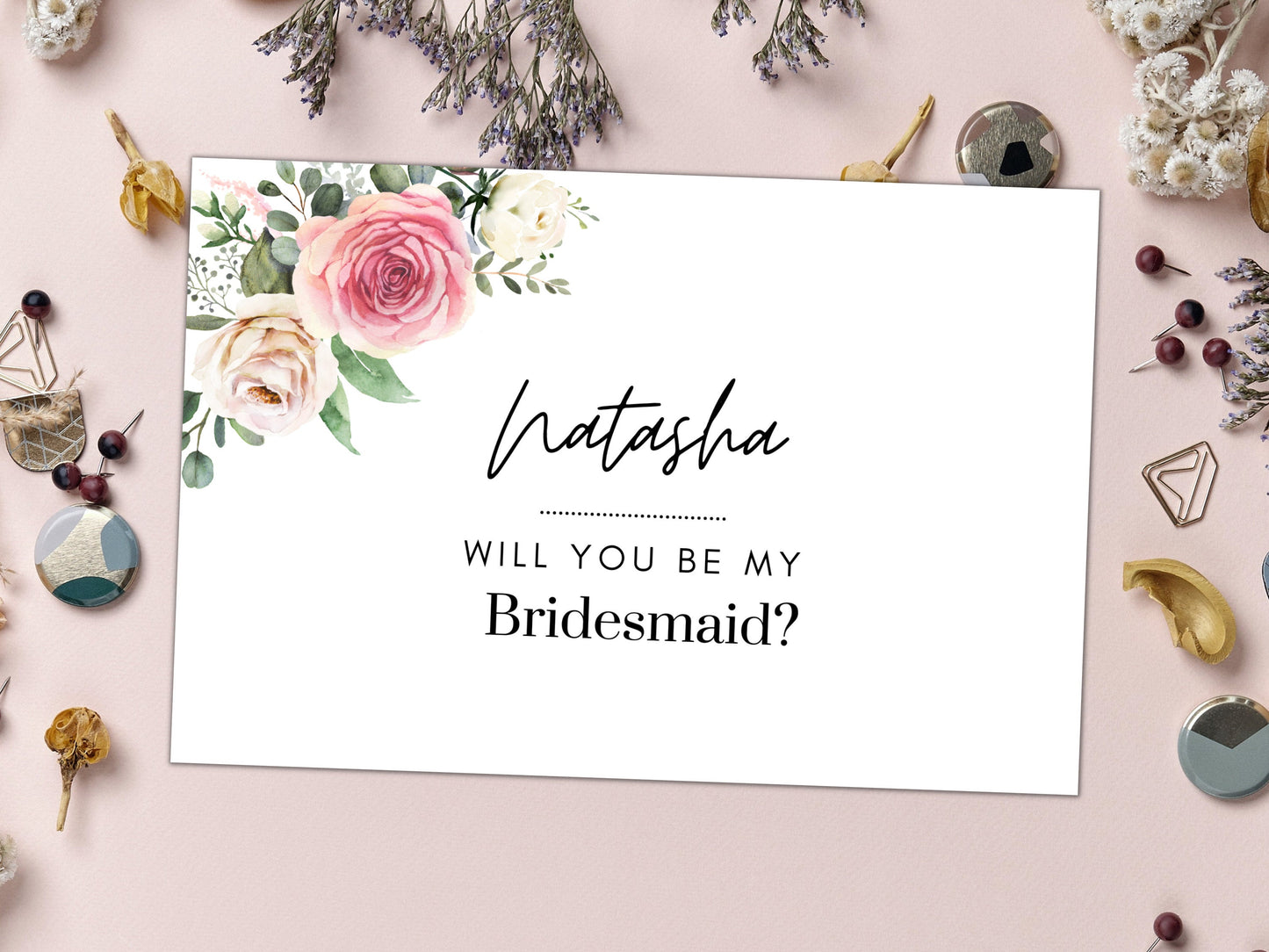 Will You Be My Bridesmaid Card