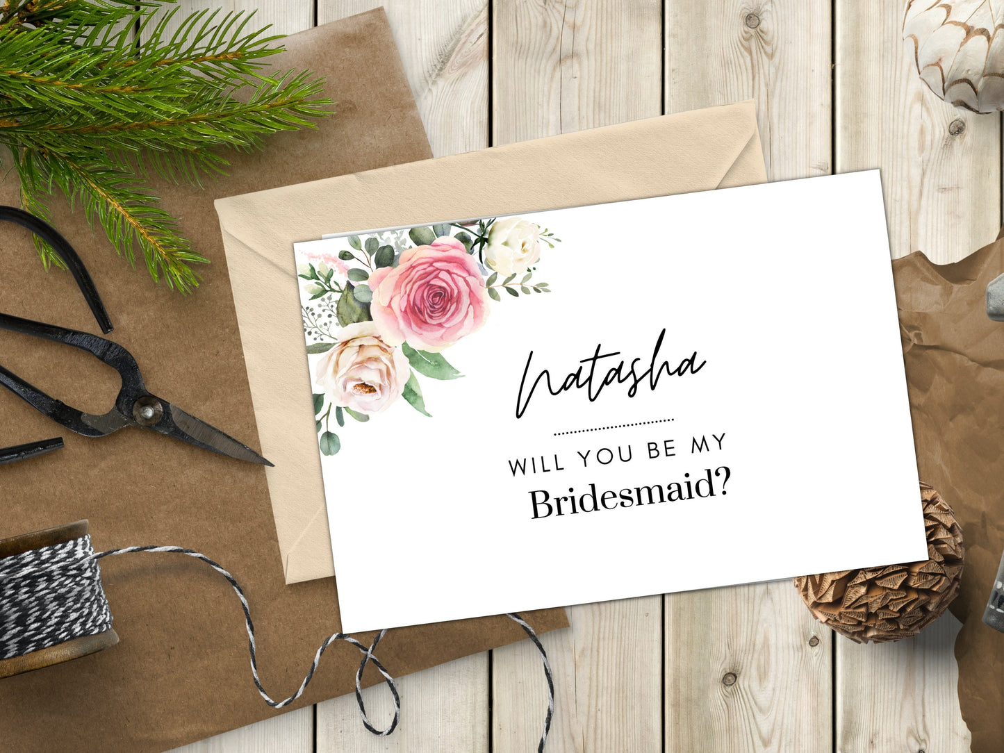 Will You Be My Bridesmaid Card