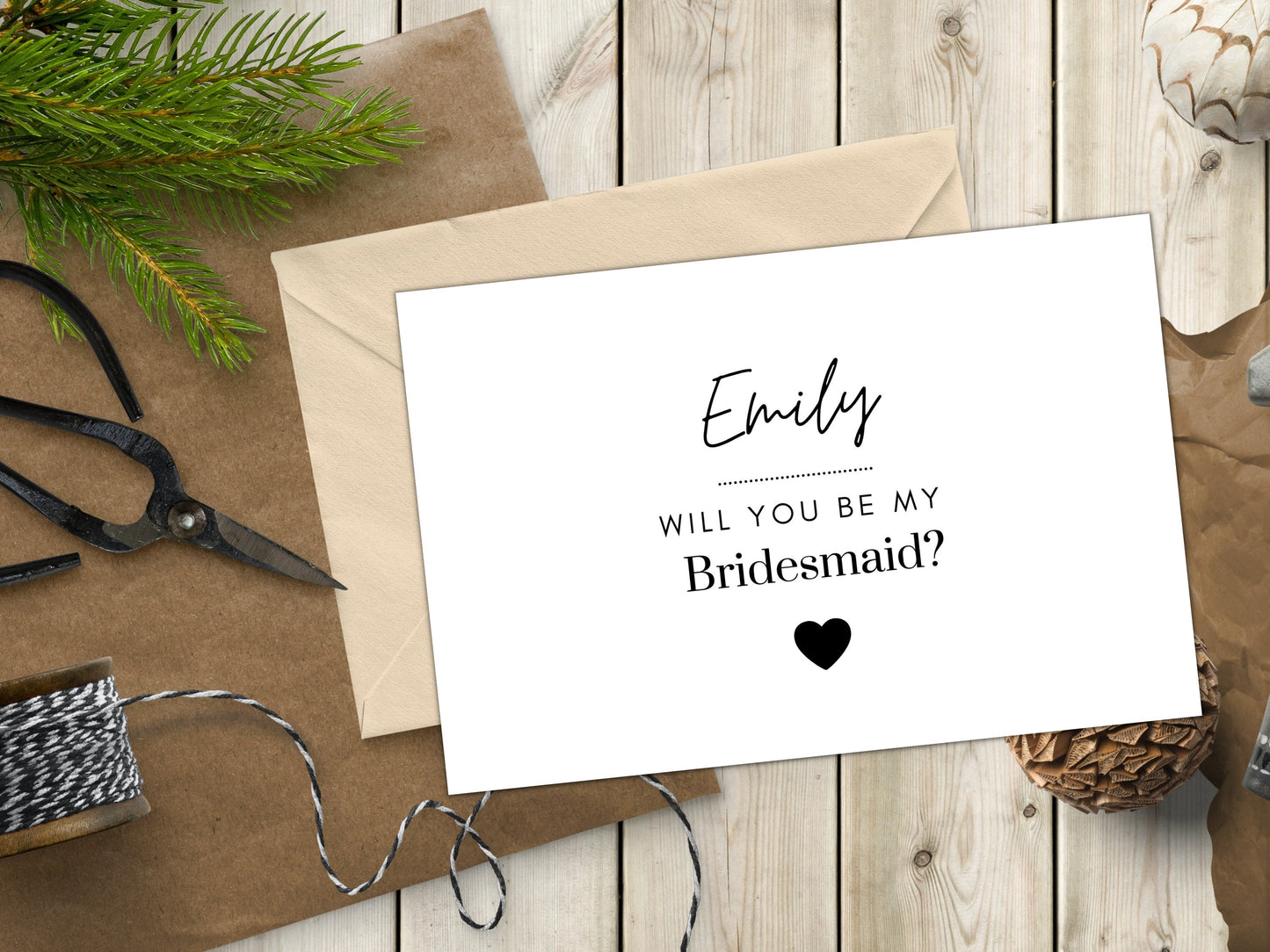 Will You Be My Bridesmaid Card