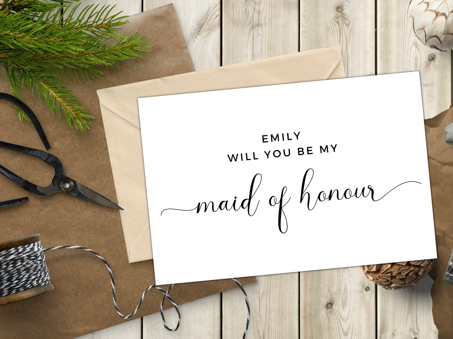 Will You Be My Maid of Honour Card