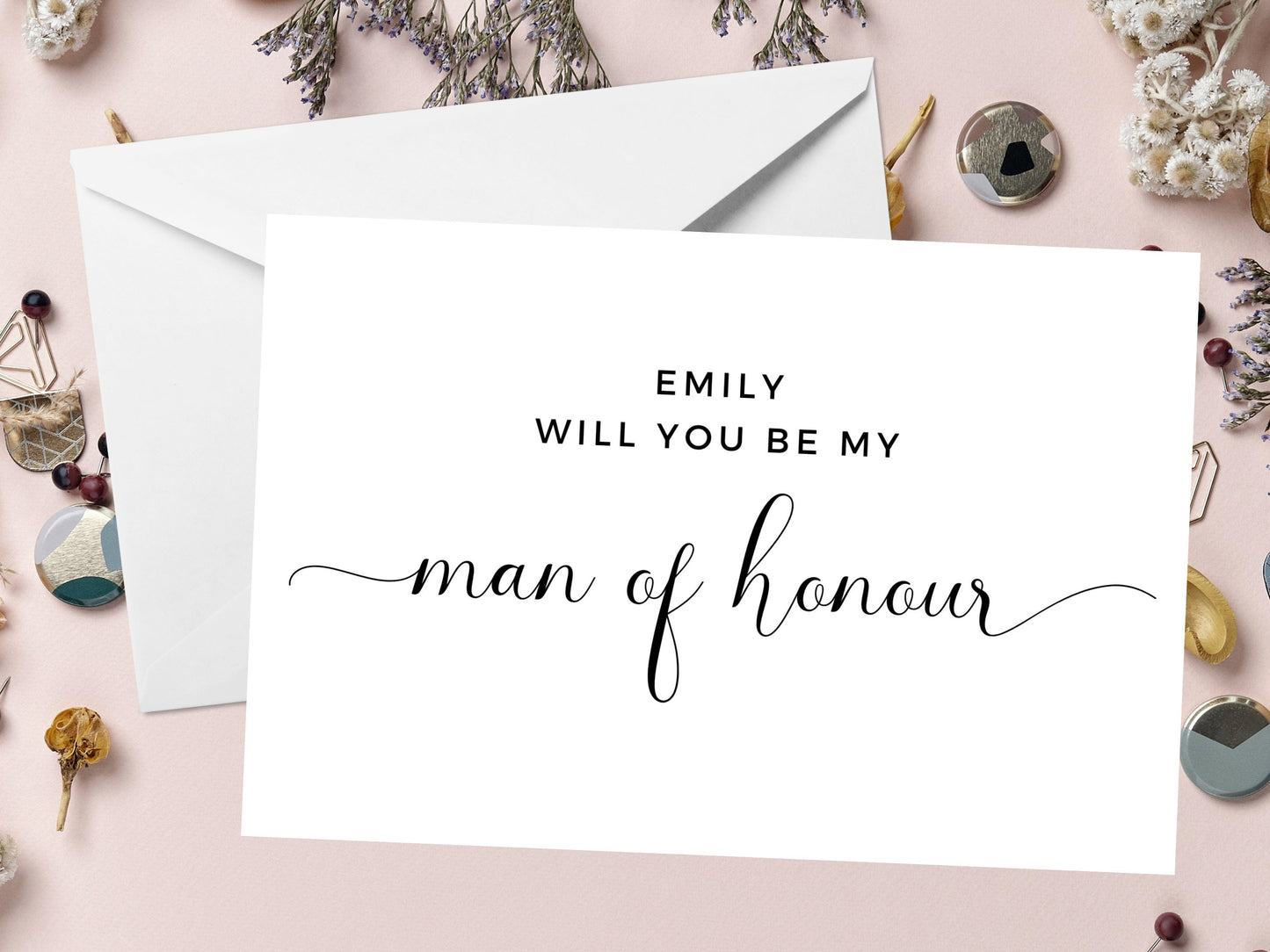 Will You Be My Man of Honour Card