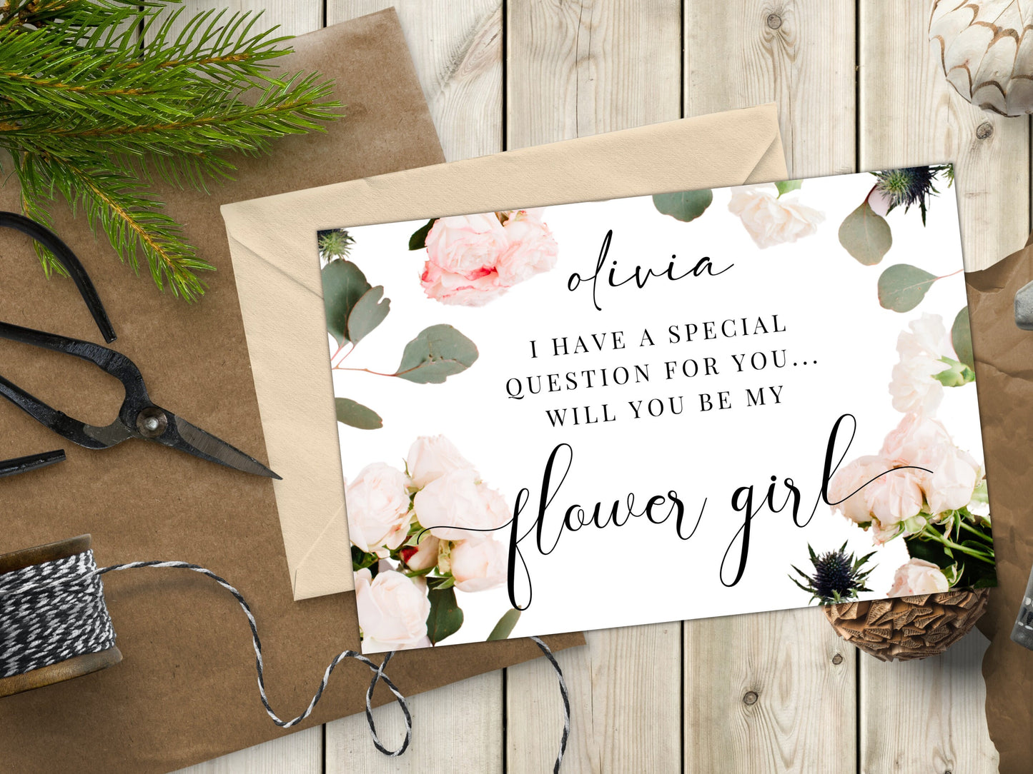 I Have A Special Question For You - Will You Be My Flower Girl Card