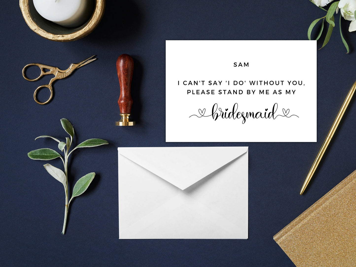 I Cant Say I Do Without You, Please Stand By Me As My Bridesmaid Card