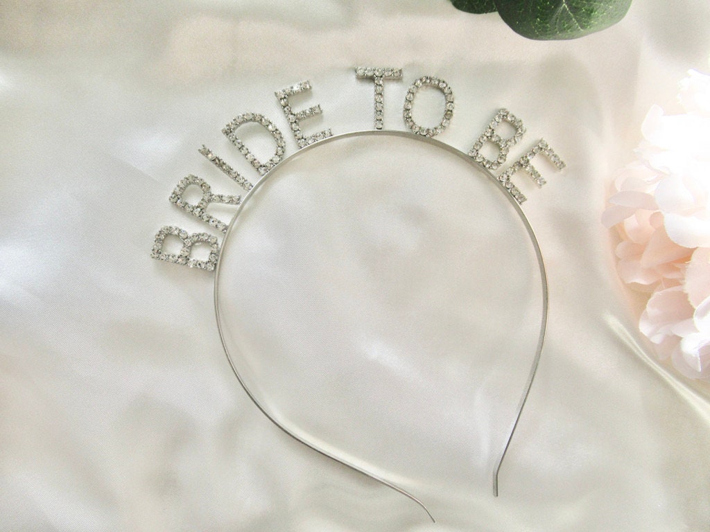 Rose Gold Diamante Bride to Be Hairband