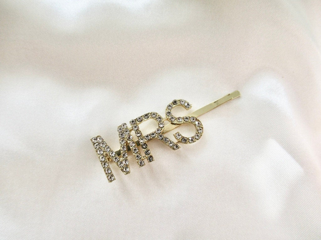 Silver Mrs Hair Clip