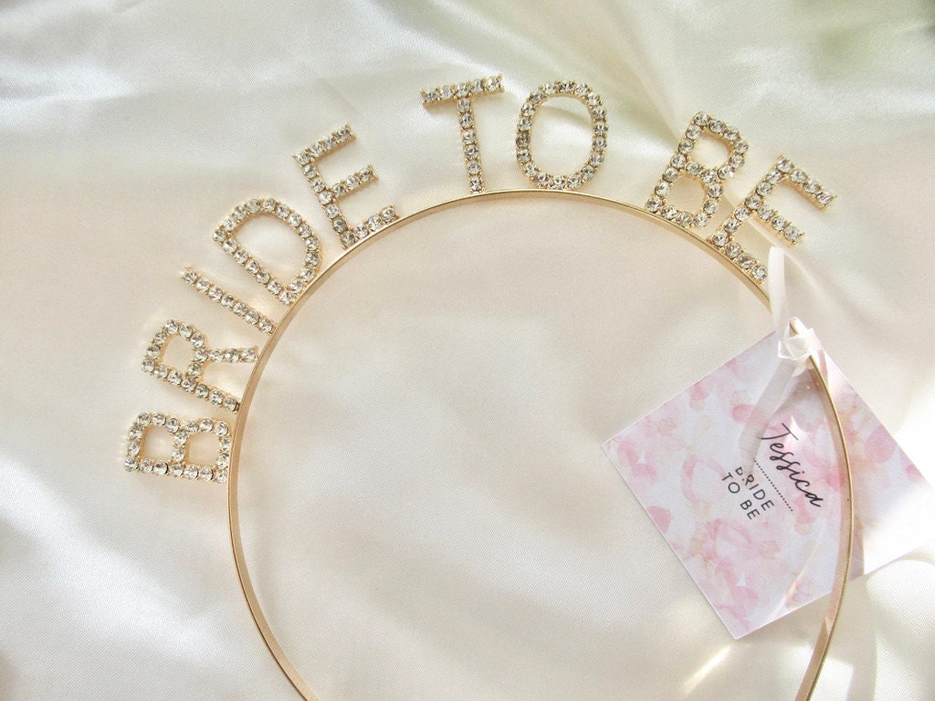 Bride to Be Diamante Headband - Rose Gold, Gold, Silver