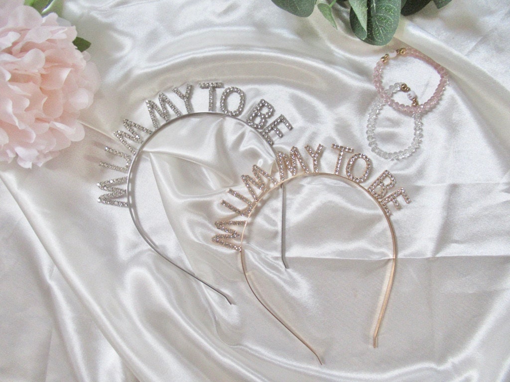 Mummy to Be Diamante Headband. Gold/ Silver or Rose Gold