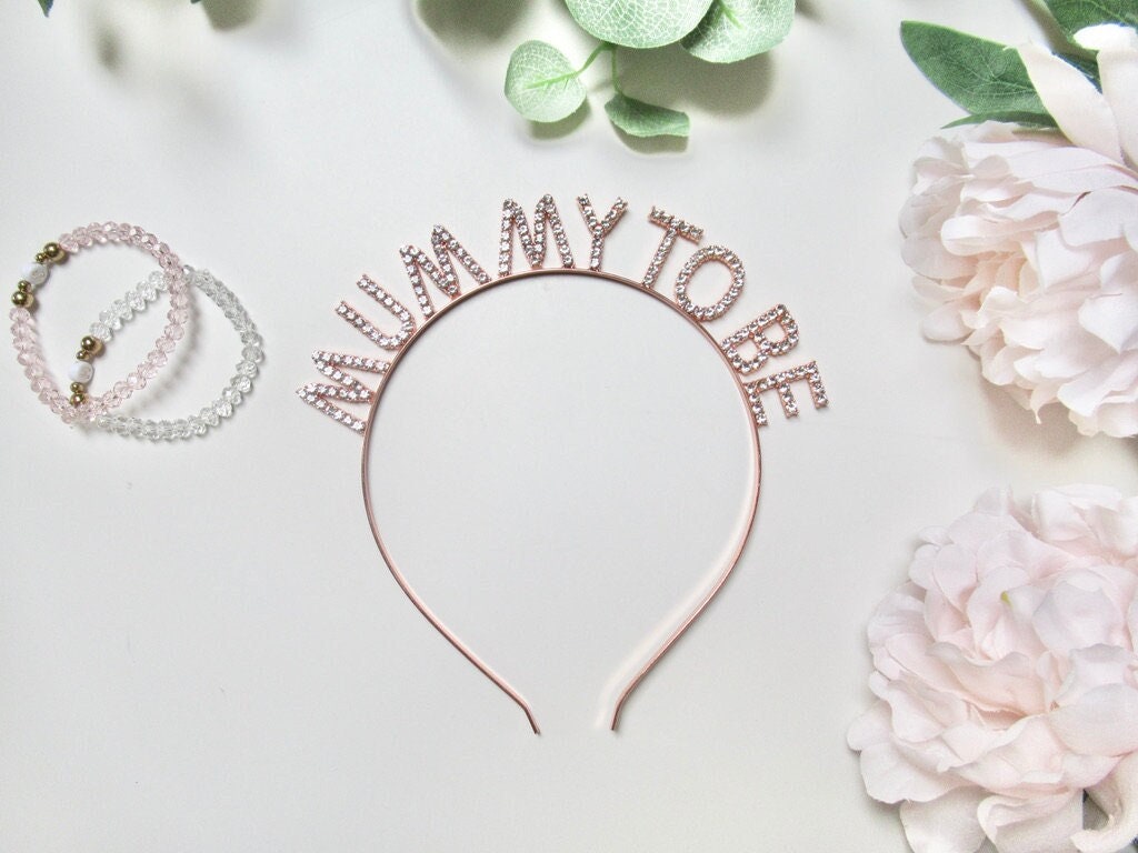 Mummy to Be Diamante Hairband - Rose Gold, Gold, Silver