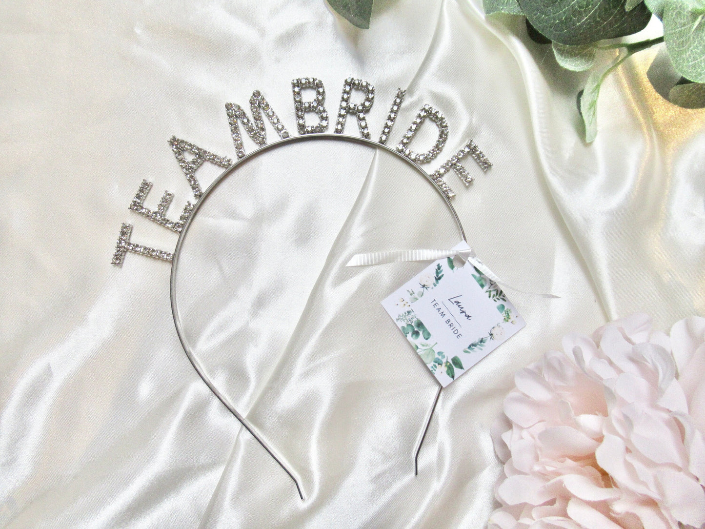 Silver Team Bride Hen Party Hairband