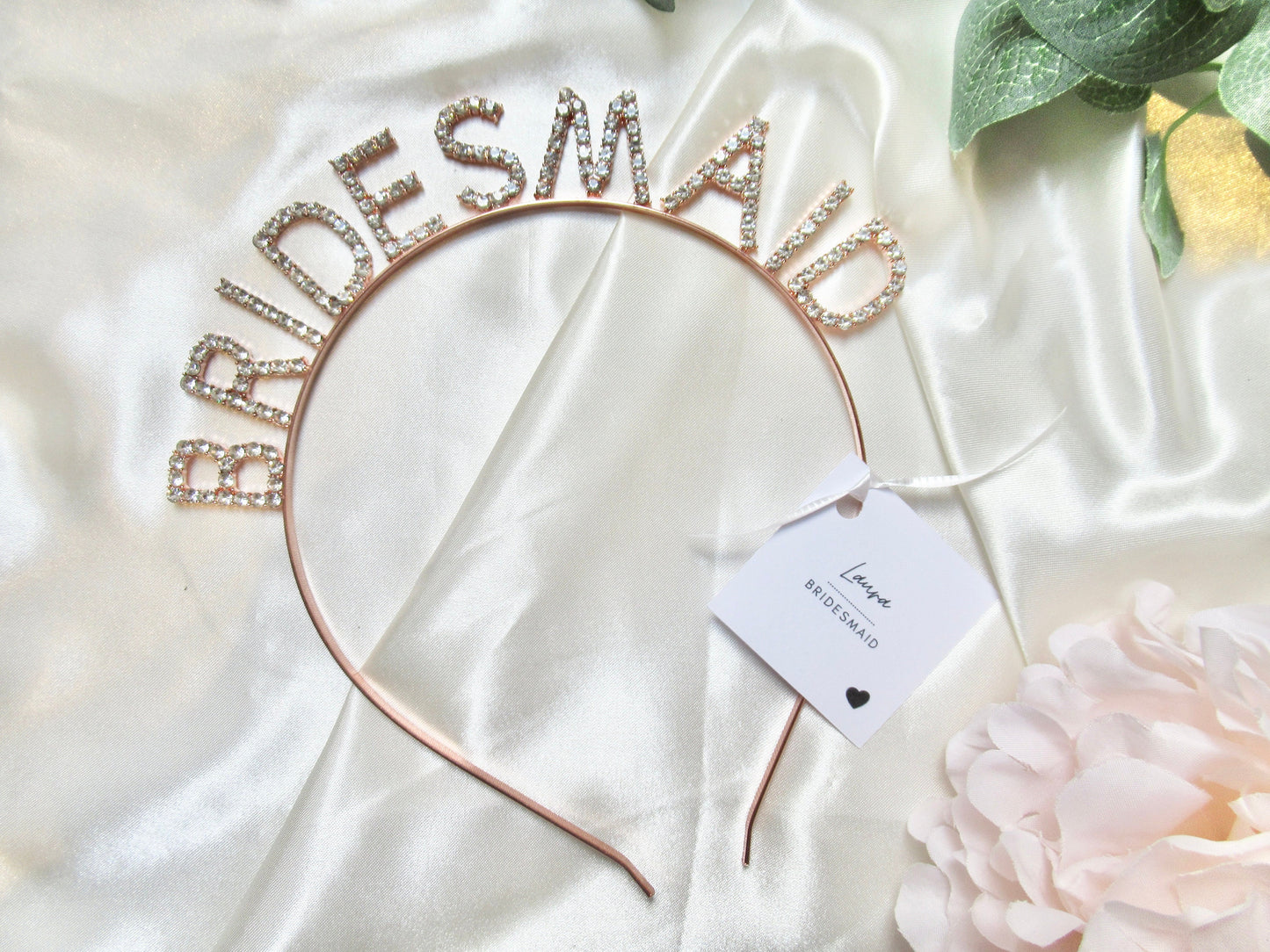 Bridesmaid Diamante Hairband - Gold/ Silver/ Rose Gold