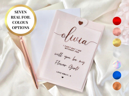 I Cant Say I Do Without You - Will You Be My Bridesmaid Vellum Paper