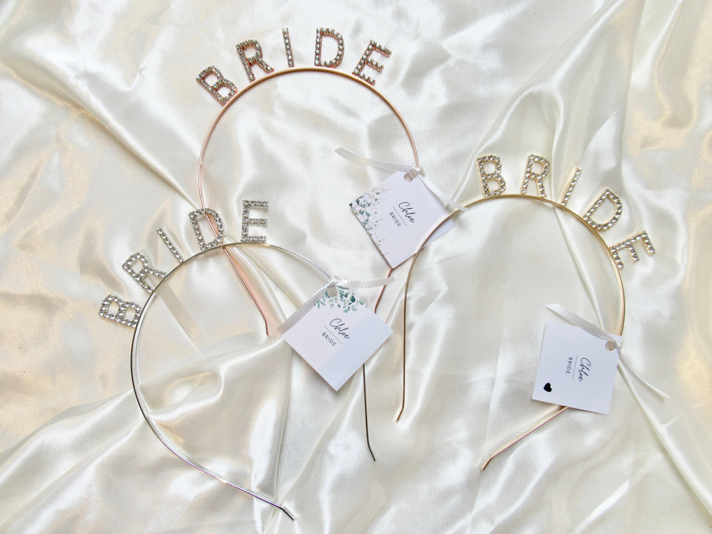 Bride Diamante Hairband - Rose Gold, Silver, Gold