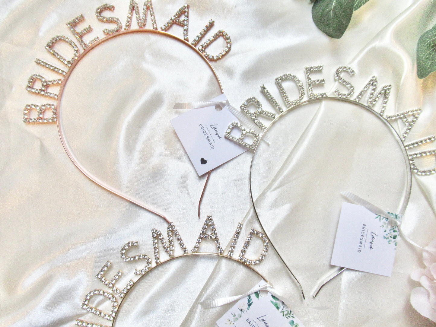 Bridesmaid Hairband. Gold/ Silver or Rose Gold