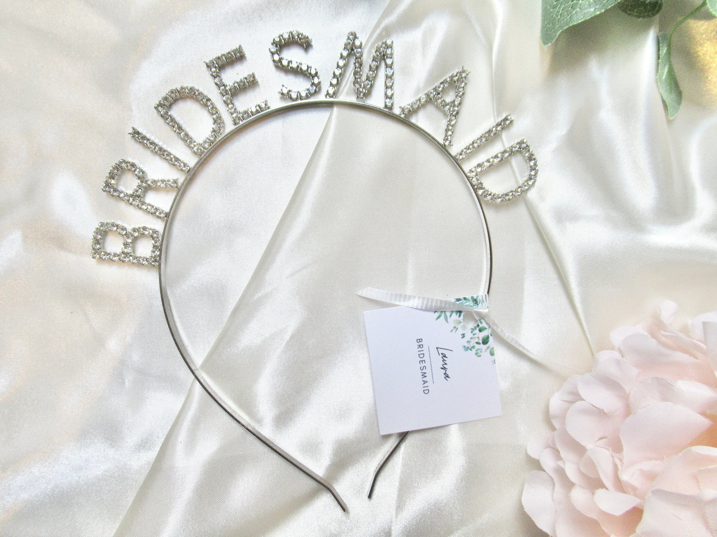 Bridesmaid Hairband. Gold/ Silver or Rose Gold