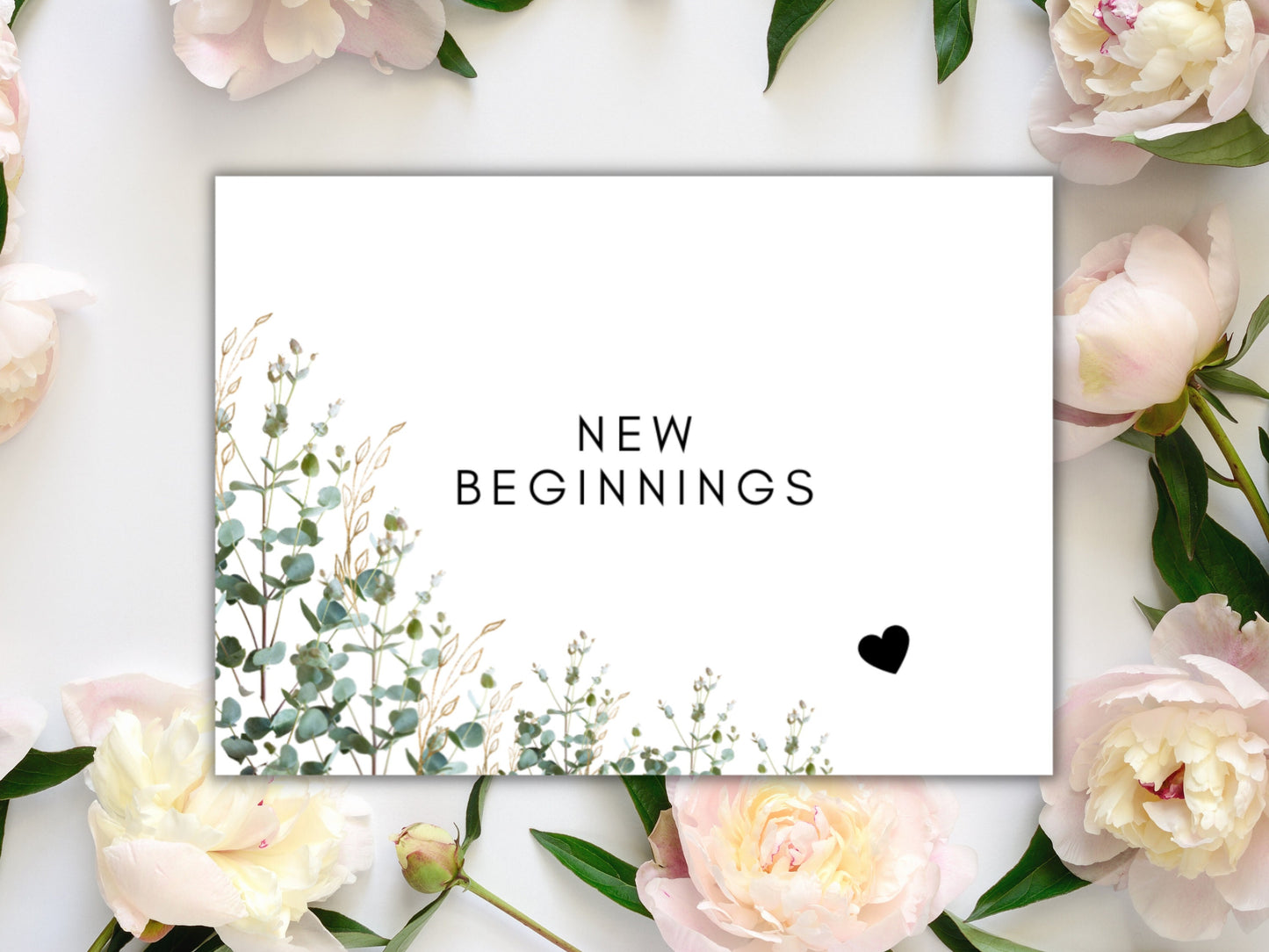 New Beginnings Prosecco Bottle Sticker