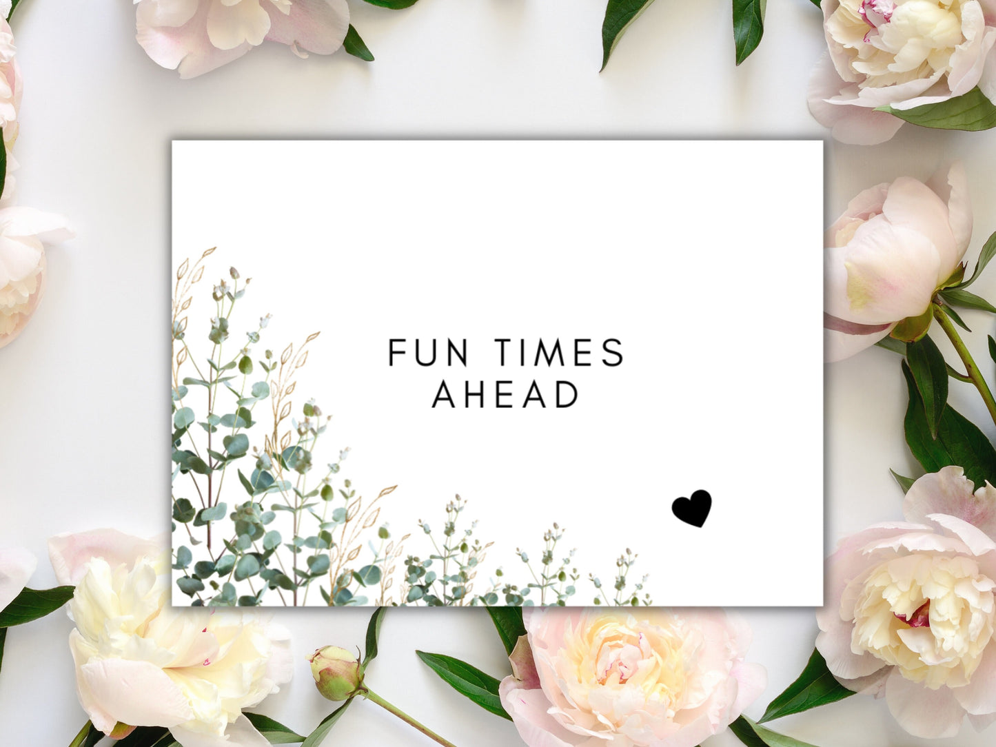 Fun Times Ahead Prosecco Bottle Sticker