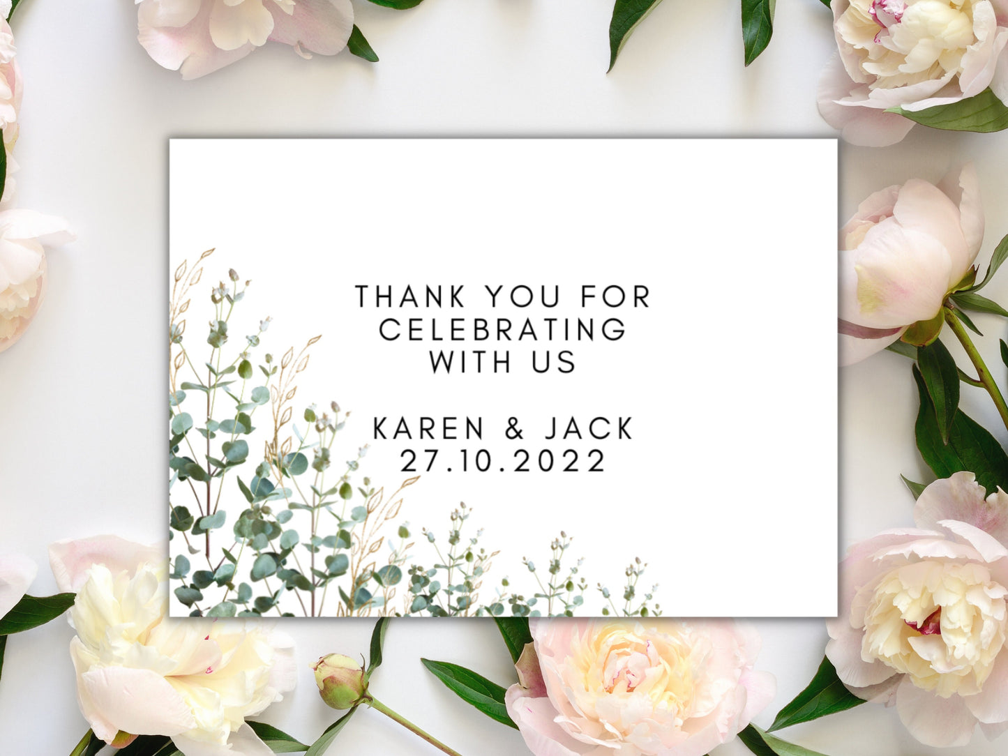 Thank You for Celebrating With Us Prosecco Sticker