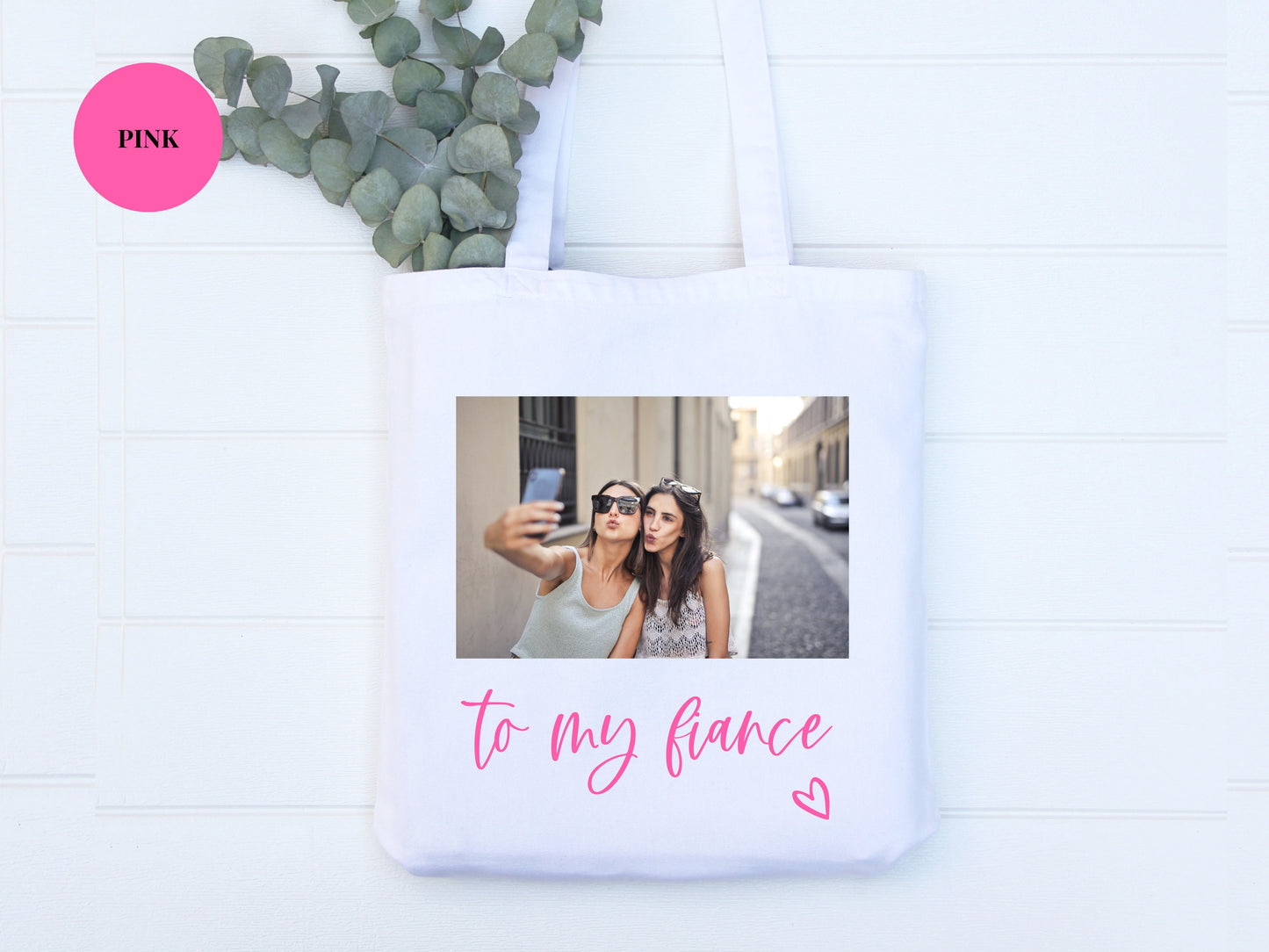 To My Fiance Photo Tote Bag