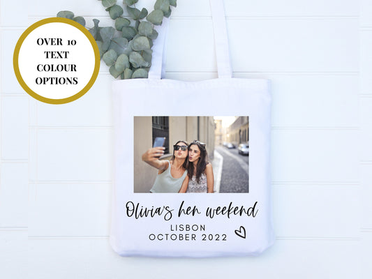 Hen Weekend Photo Tote Bag