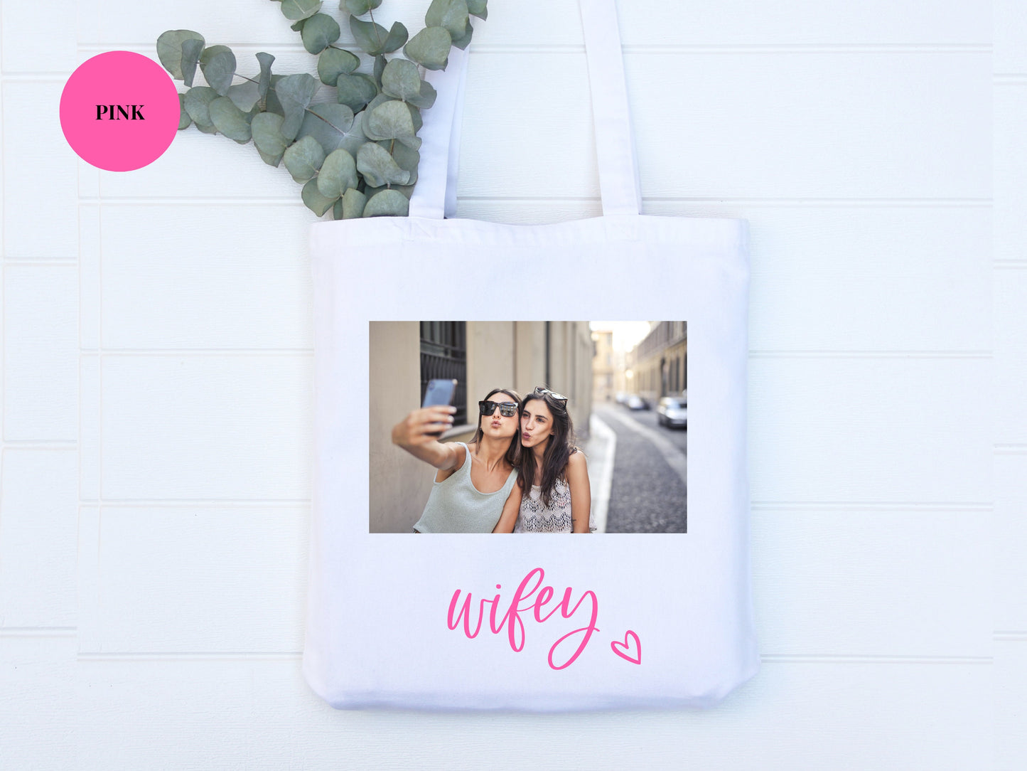 Wifey Photo Tote Bag