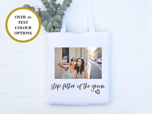 Step Father of the Groom Photo Tote Bag