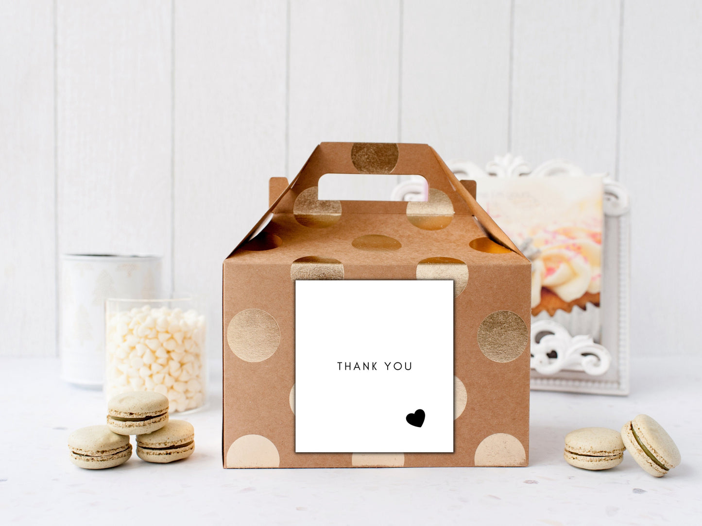 Thank You Gift Bag Wedding Sticker