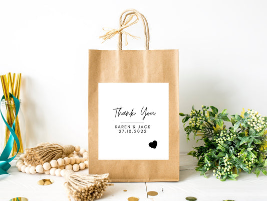 Thank You Gift Bag Sticker