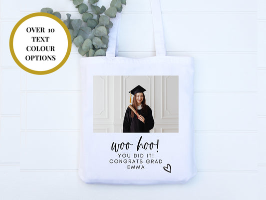 Photo Woo Hoo You Did It Graduation Tote Bag