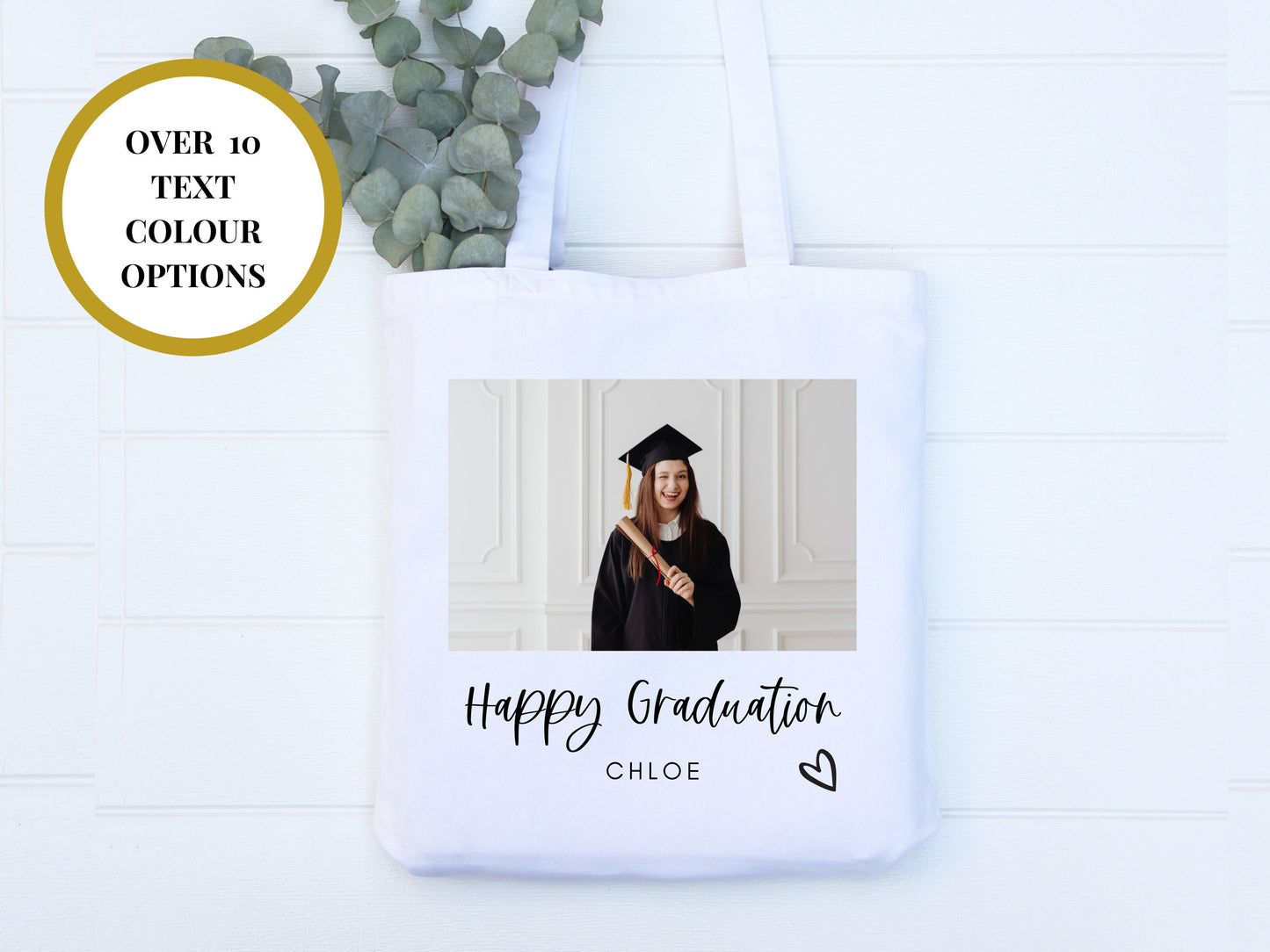 Happy Graduation Photo Tote Bag