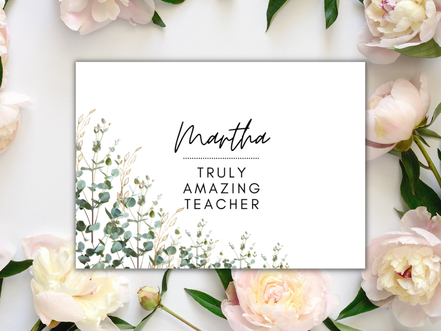 Truly Amazing Teacher Prosecco Bottle Label