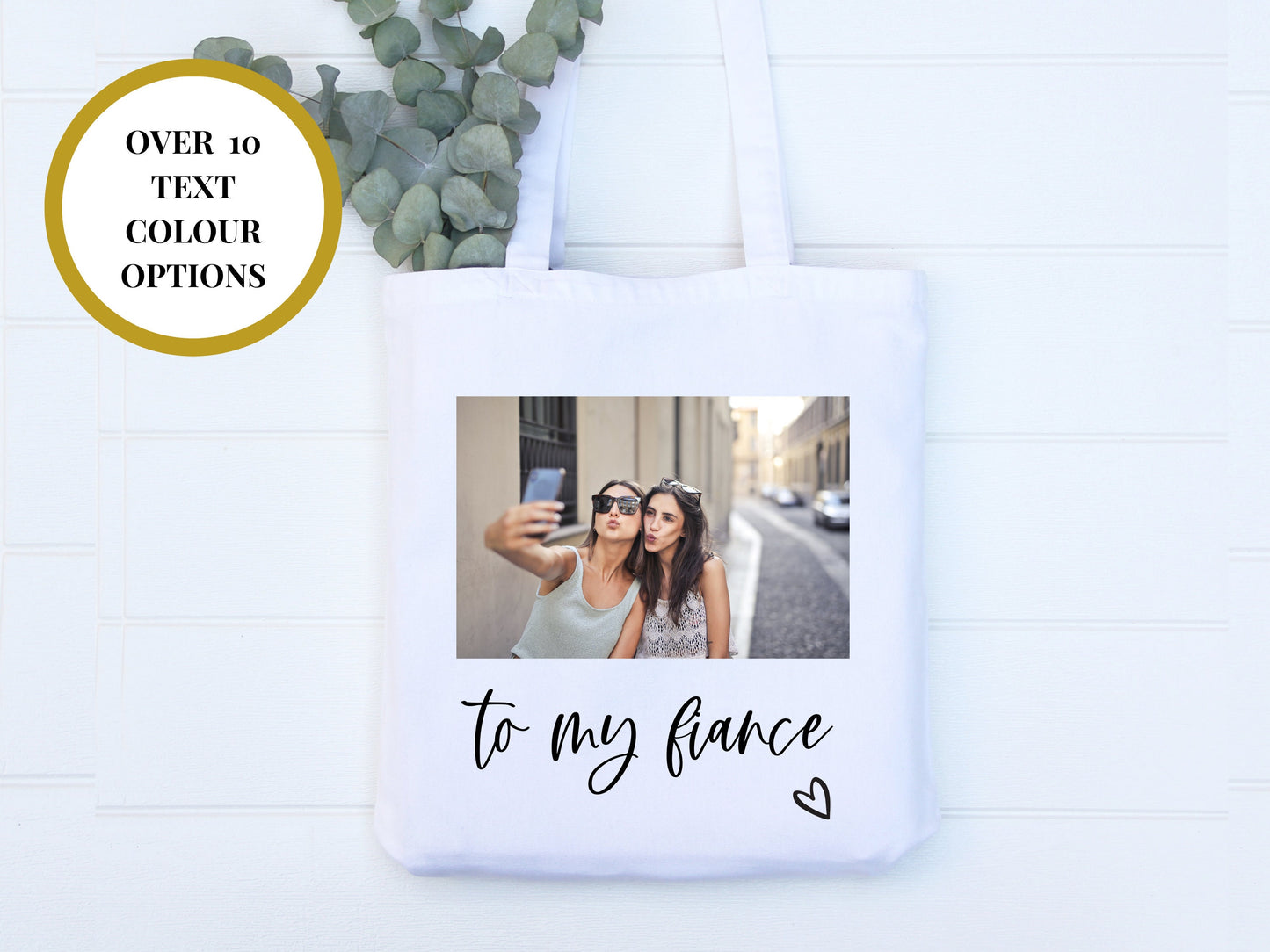 To My Fiance Photo Tote Bag