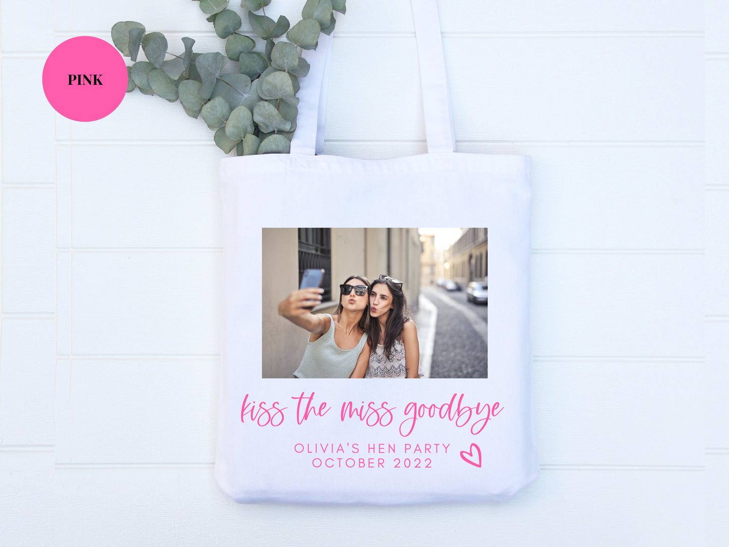 Kiss the Miss Goodbye Photo Tote Bag